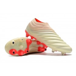 Adidas Copa 19 FG Beige Red Soccer Cleats