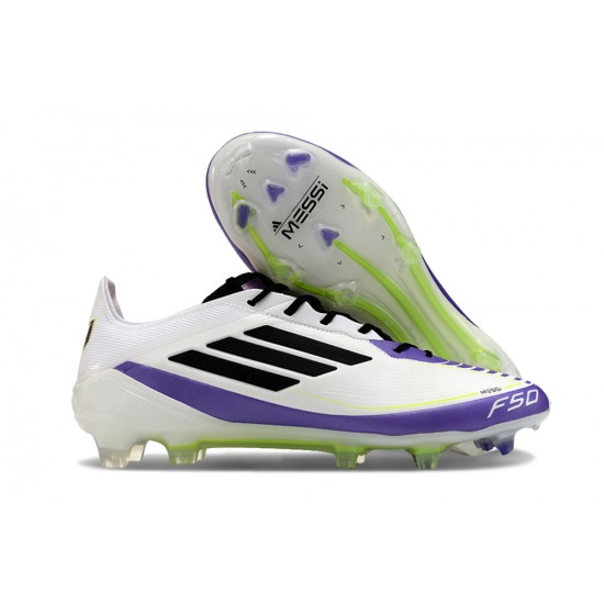 Exceptional Quality Adidas F50 ELITE FG Black White Mens Soccer Cleats For Sale