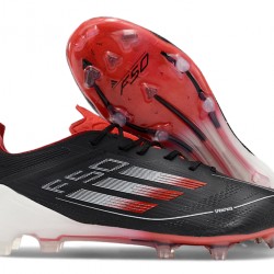 Adidas F50 ELITE FG Black and Red Men's Soccer Cleats