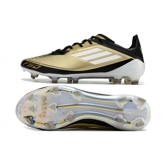 Choose To Buy Adidas F50 ELITE FG Gold Black Mens Soccer Cleats Online Shop