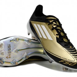 Adidas F50 ELITE FG Gold Black Men's Soccer Cleats