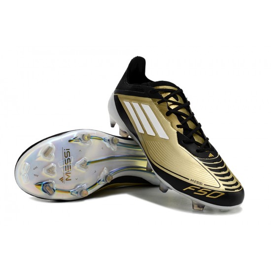 Choose To Buy Adidas F50 ELITE FG Gold Black Mens Soccer Cleats Online Shop