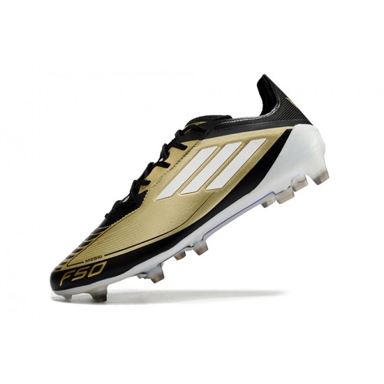 Choose To Buy Adidas F50 ELITE FG Gold Black Mens Soccer Cleats Online Shop