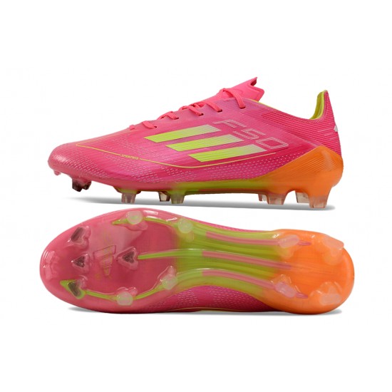 Exceptional Quality Adidas F50 ELITE FG Pink and Orange Mens Soccer Cleats Shop Online