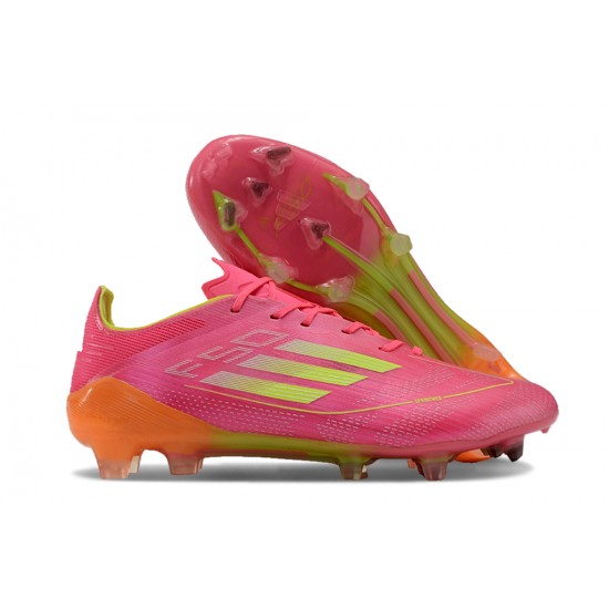 Exceptional Quality Adidas F50 ELITE FG Pink and Orange Mens Soccer Cleats Shop Online