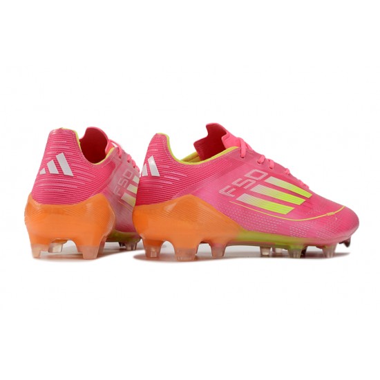 Exceptional Quality Adidas F50 ELITE FG Pink and Orange Mens Soccer Cleats Shop Online