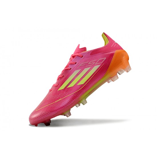 Exceptional Quality Adidas F50 ELITE FG Pink and Orange Mens Soccer Cleats Shop Online