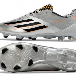 Adidas F50 ELITE FG Silver and Black Men's Soccer Cleats