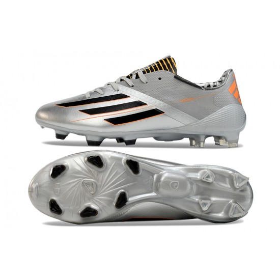 Top Quality Adidas F50 ELITE FG Silver and Black Mens Soccer Cleats Online Shop