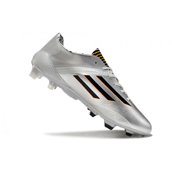 Top Quality Adidas F50 ELITE FG Silver and Black Mens Soccer Cleats Online Shop