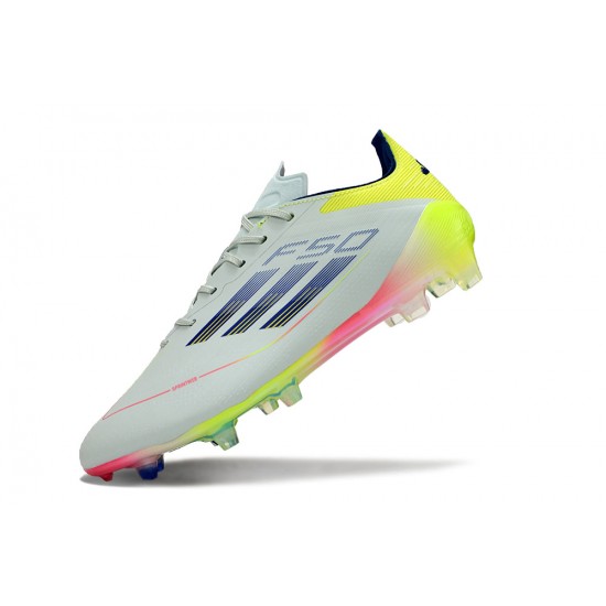 The Best Seller Adidas F50 ELITE FG White Chartreuse Mens Soccer Cleats For Sale