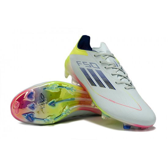 The Best Seller Adidas F50 ELITE FG White Chartreuse Mens Soccer Cleats For Sale