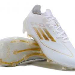 Adidas F50 ELITE FG White Gold Men's Soccer Cleats