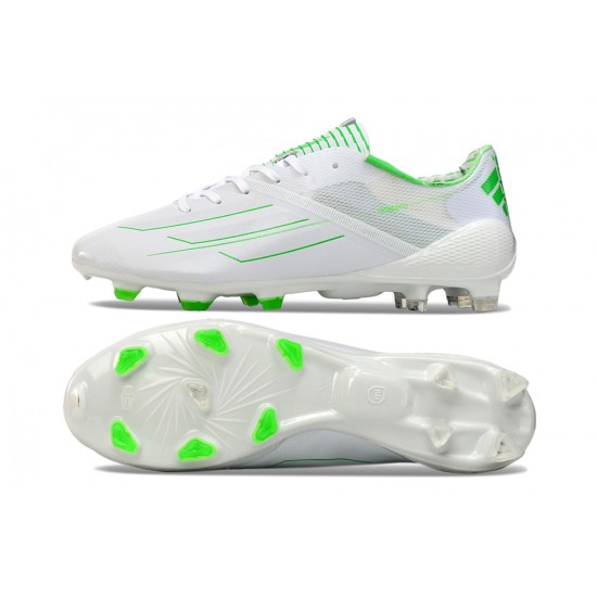 Click To Buy Adidas F50 ELITE FG White Green Low cut Mens Soccer Cleats Shop Online