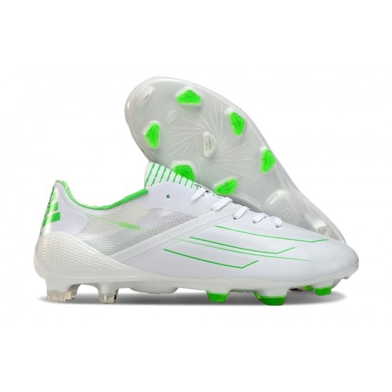 Click To Buy Adidas F50 ELITE FG White Green Low cut Mens Soccer Cleats Shop Online