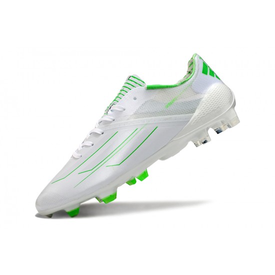 Click To Buy Adidas F50 ELITE FG White Green Low cut Mens Soccer Cleats Shop Online