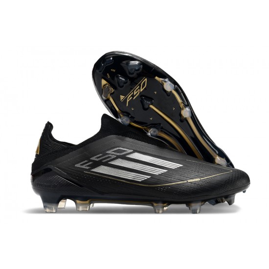 Select and Buy Adidas F50 Elite Laceless FG Black and Gold Mens Soccer Cleats Online