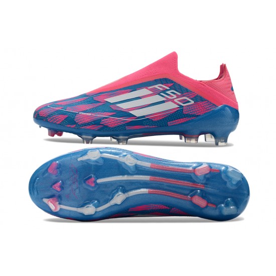 Discover the top-selling Adidas F50 Elite Laceless FG Blue Pink Low cut Mens Soccer Cleats For Sale