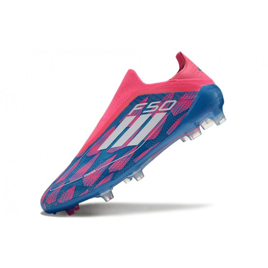 Discover the top-selling Adidas F50 Elite Laceless FG Blue Pink Low cut Mens Soccer Cleats For Sale