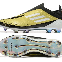 Adidas F50 Elite Laceless FG Gold Black Men's Soccer Cleats