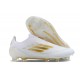 Salable Goods Adidas F50 Elite Laceless FG Low cut White Gold Mens Soccer Cleats On Sale