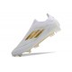 Salable Goods Adidas F50 Elite Laceless FG Low cut White Gold Mens Soccer Cleats On Sale