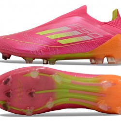 Adidas F50 Elite Laceless FG Pink Orange Men's Soccer Cleats