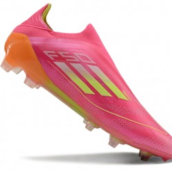 Adidas F50 Elite Laceless FG Pink Orange Men's Soccer Cleats