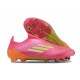 Sell Like Wild Fire Adidas F50 Elite Laceless FG Pink Orange Mens Soccer Cleats Online Shop