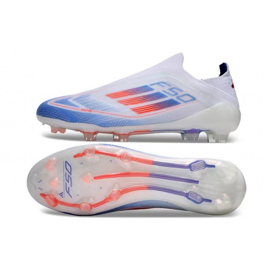 To Find A Ready Market Adidas F50 Elite Laceless FG Shoelace White Blue Mens Soccer Cleats Online Shop