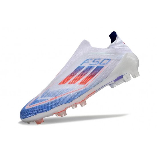 To Find A Ready Market Adidas F50 Elite Laceless FG Shoelace White Blue Mens Soccer Cleats Online Shop