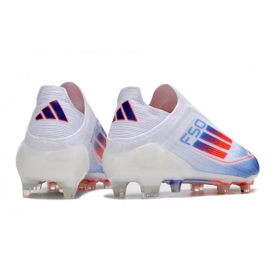 To Find A Ready Market Adidas F50 Elite Laceless FG Shoelace White Blue Mens Soccer Cleats Online Shop