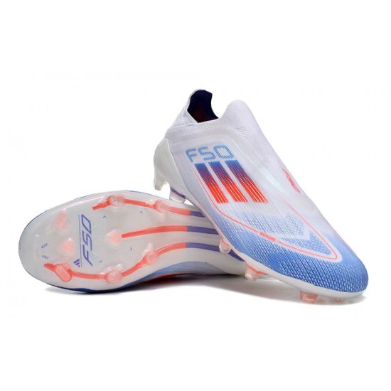 To Find A Ready Market Adidas F50 Elite Laceless FG Shoelace White Blue Mens Soccer Cleats Online Shop