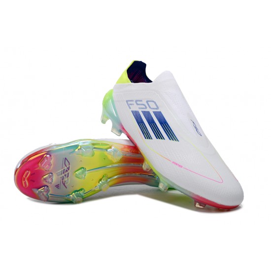 Our Top Picks Adidas F50 Elite Laceless FG White Low cut Mens Soccer Cleats Online Shop