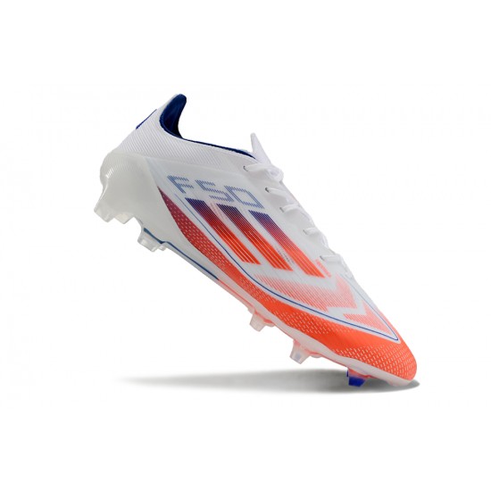 Where Can I Buy Adidas F50 Elite Laceless FG White and Orange Mens Soccer Cleats Online Shop