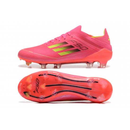 Shop the latest Adidas F50 FG Low Pink Red cut Mens Soccer Cleats Shop Online