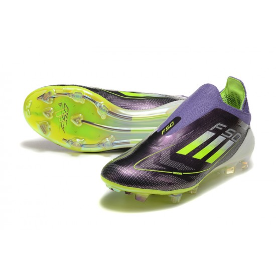 To Have A Strong Footing In A Market Adidas F50 FG Purple Black Mens Soccer Cleats Online