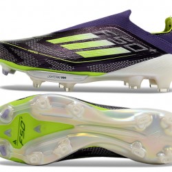 Adidas F50 FG Purple and Black Women and Men Soccer Cleats