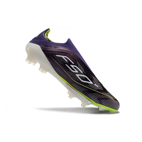 Best Quality Adidas F50 FG Purple and Black Women and Men Soccer Cleats For Sale