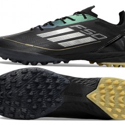 Adidas F50 PRO TF Black Gold Men's Soccer Cleats