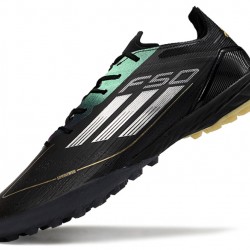 Adidas F50 PRO TF Black Gold Men's Soccer Cleats