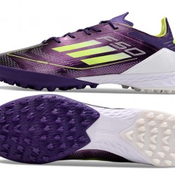 Adidas F50 PRO TF Purple White Men's Soccer Cleats