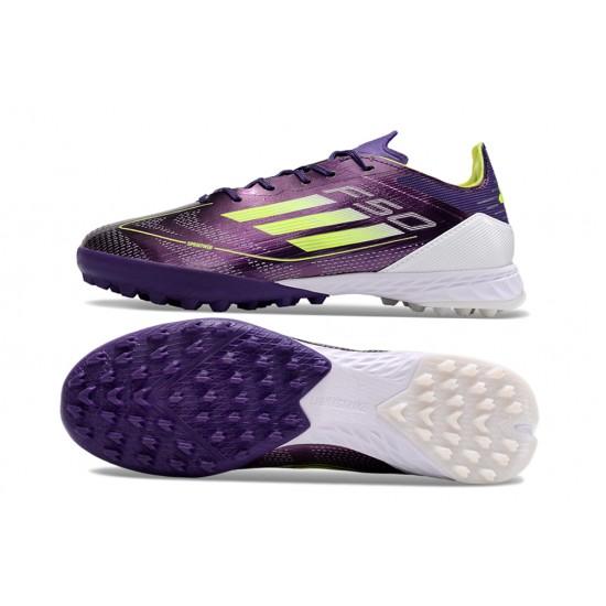 Buy the latest Adidas F50 PRO TF Purple White Mens Soccer Cleats For Sale