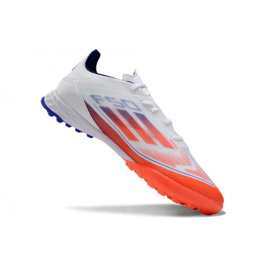 Where Can I Buy Adidas F50 PRO TF White Orange Mens Soccer Cleats Sale