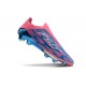 Buy the latest Adidas F50 FG Pink Blue shoelace Mens Soccer Cleats On Sale