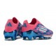 Buy the latest Adidas F50 FG Pink Blue shoelace Mens Soccer Cleats On Sale