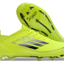 Adidas F50 FG Soccer Cleats Yellow Black For Men And Women 