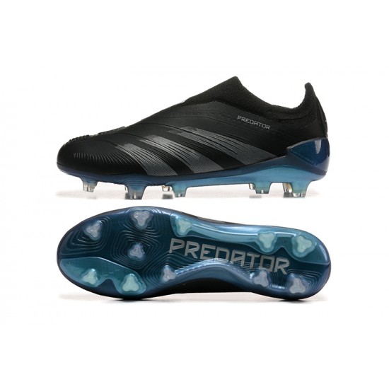 Click To Order Adidas Predator Accuracy FG Black Blue Mens Soccer Cleats Shop