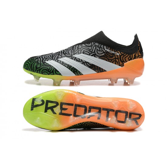 Choose To Buy Adidas Predator Accuracy FG Black Orange Mens Soccer Cleats Shop Online