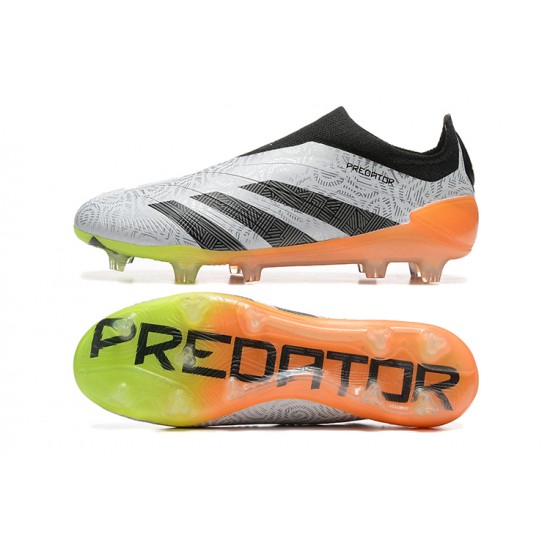 Discover Adidas Predator Accuracy FG Grey Orange Soccer Cleats On Sale